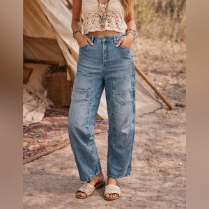 Garage Denim 90s Straight Cargo Carpenter Jeans Like New Size 30